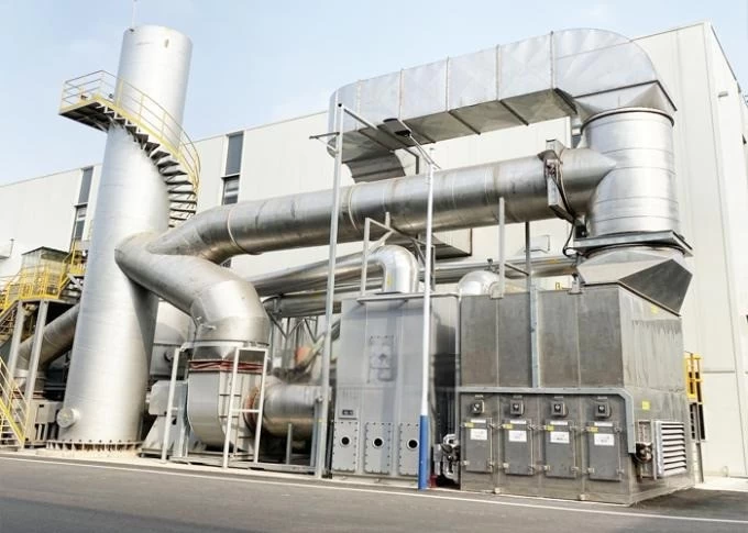 Hệ thống xử lý khí thải VOC trong nhà máy công nghiệp ETEK GREEN