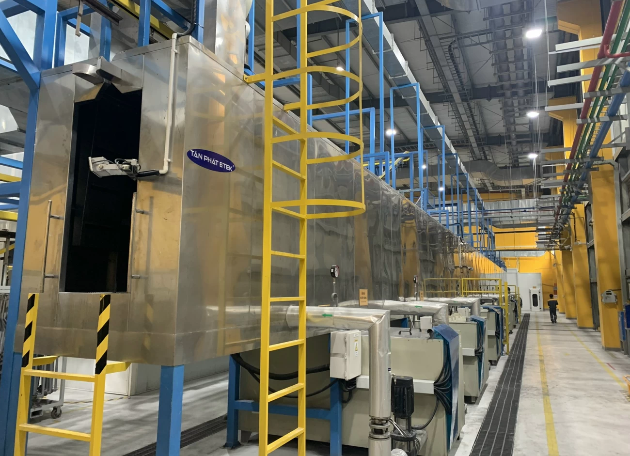 Hệ tẩy dầu & Phosphate – kiểu phun (Spray Degreasing & Phosphating)