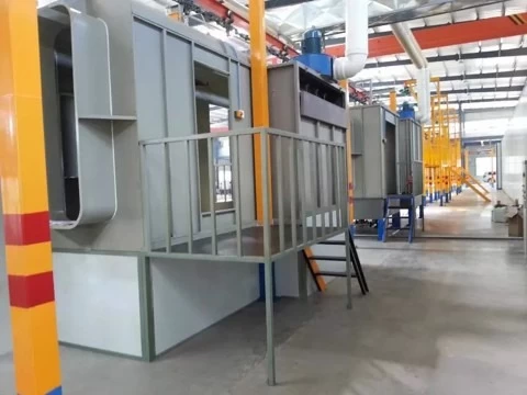 hệ thống buồng sơn tĩnh điện tự động
