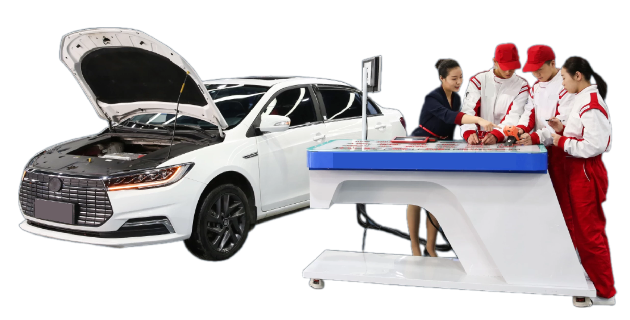 Mô hình cắt bổ xe BAIC EU5, có hoạt động